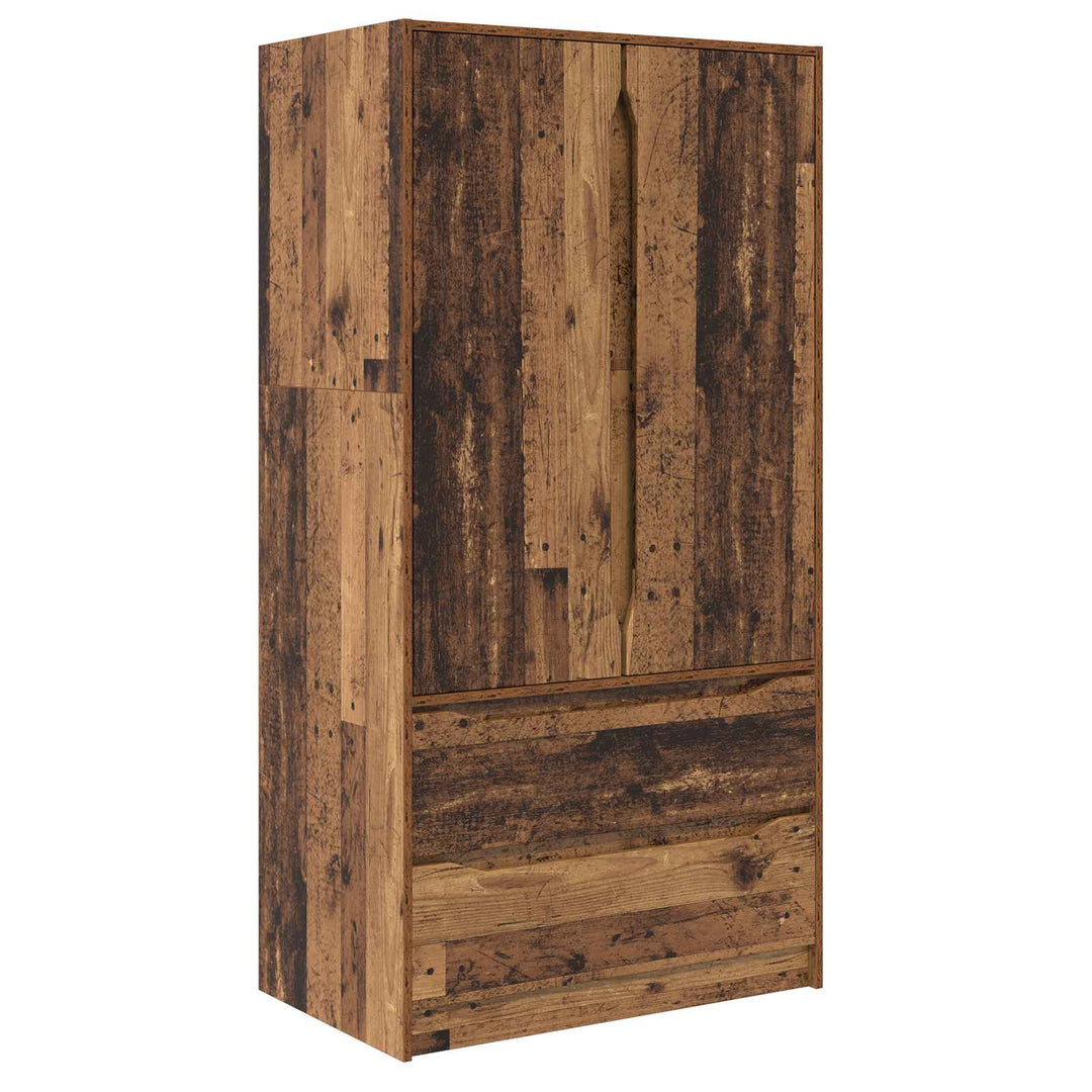 Garderobeskab Gammelt træ 79,5 x 49 x 156 cm Konstrueret træ