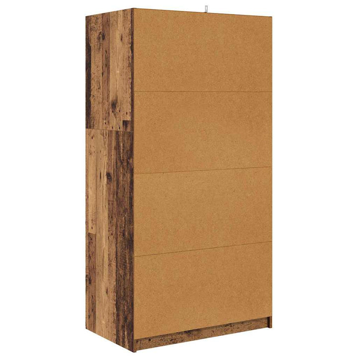Garderobeskab Gammelt træ 79,5 x 49 x 156 cm Konstrueret træ