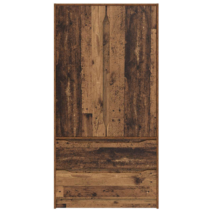 Garderobeskab Gammelt træ 79,5 x 49 x 156 cm Konstrueret træ