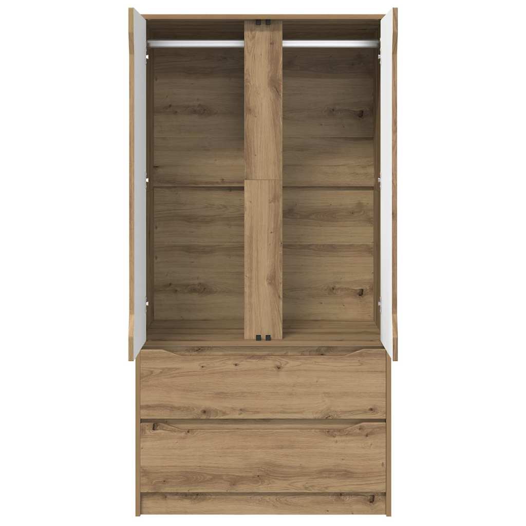 Garderobeskab Artisan Eg 79,5 x 49 x 156 cm Konstrueret træ
