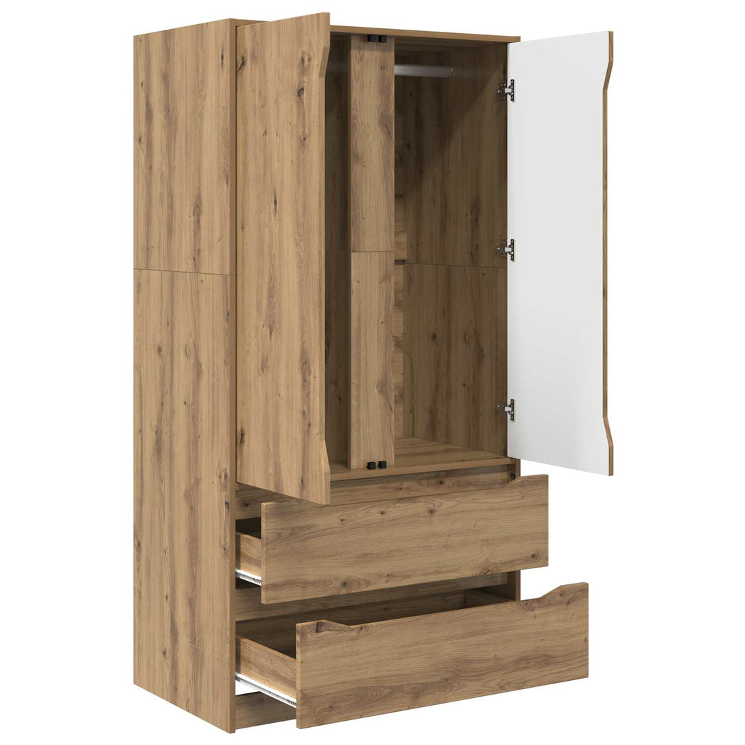 Garderobeskab Artisan Eg 79,5 x 49 x 156 cm Konstrueret træ