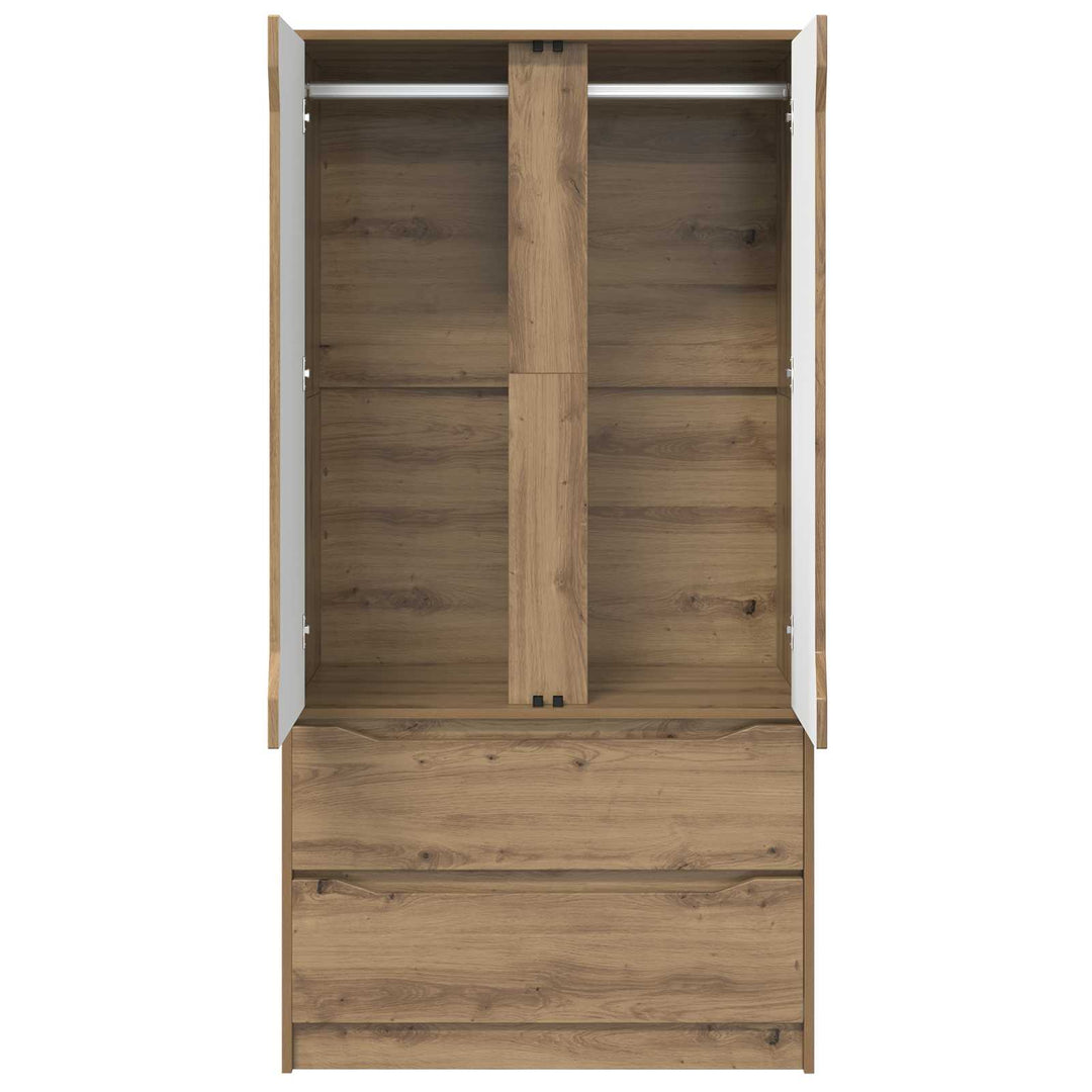 Garderobeskab Artisan Eg 79,5 x 49 x 156 cm Konstrueret træ