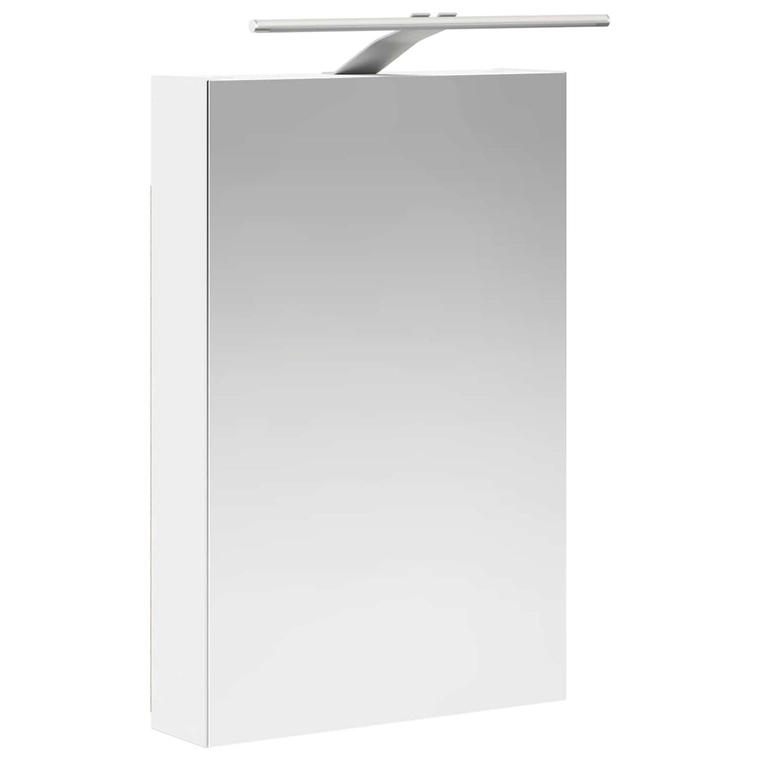 Badeværelsesskabsæt 5 pcs Hvid 40 x 10,5 x 60,5 cm