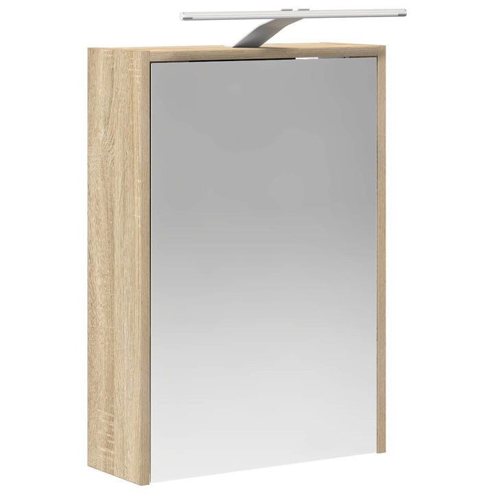 Badeværelsesskabsæt 5 pcs Sonoma-eg 43 x 16 x 62,5 cm