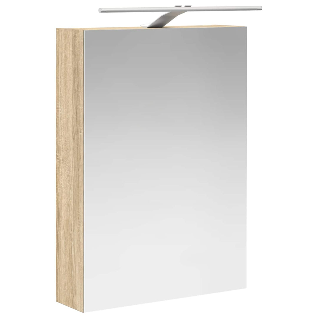 Badeværelsesskabsæt 5 pcs Sonoma-eg 50 x 14,5 x 70 cm