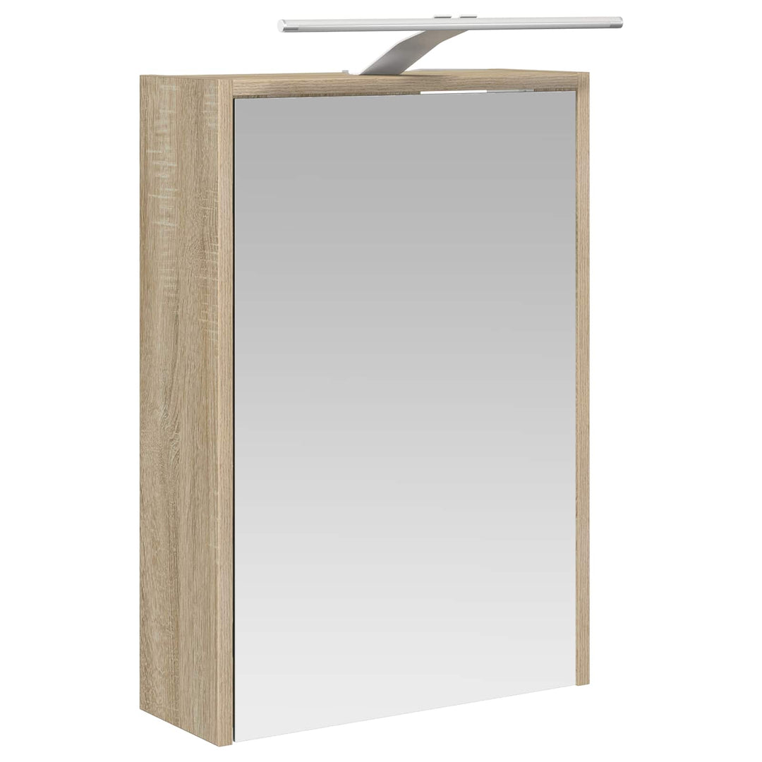 Badeværelsesskabsæt 5 pcs Sonoma-eg 43 x 16 x 62,5 cm