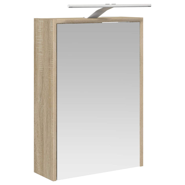 Badeværelsesskabsæt 5 pcs Sonoma-eg 43 x 16 x 62,5 cm