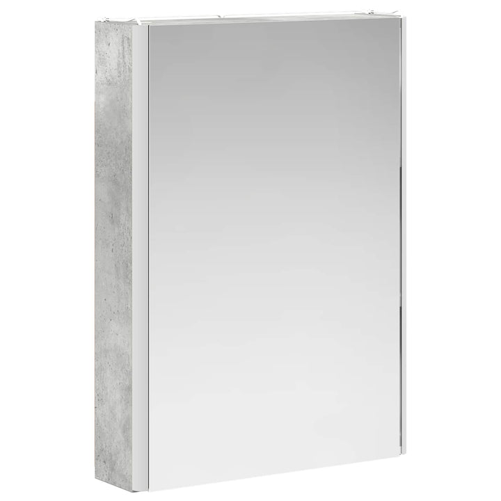 Badeværelsesskabsæt 5 pcs Betongrå 43 x 11,5 x 60,5 cm