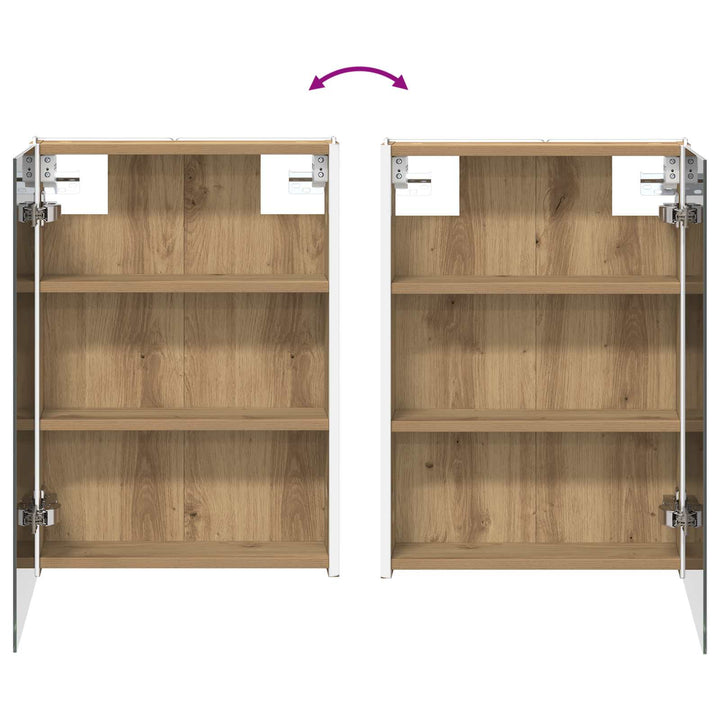 Badeværelsesskabsæt 4 pcs Artisan-eg 43 x 11,5 x 60,5 cm