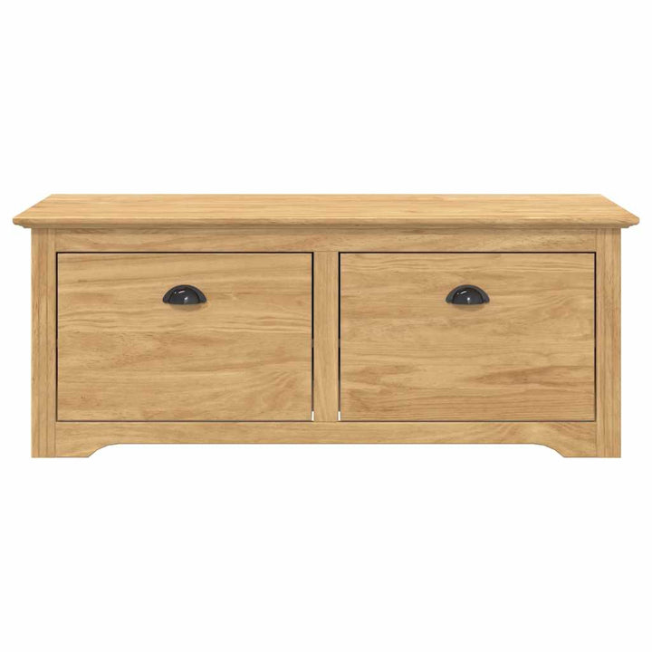 Garderobebænk BODO Honningbrun 118 x 40 x 50 cm Konstrueret træ