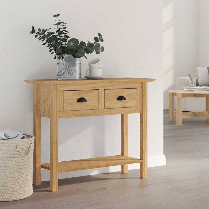 Konsolbord BODO Honningbrun 91 x 34.7 x 74 cm Konstrueret træ