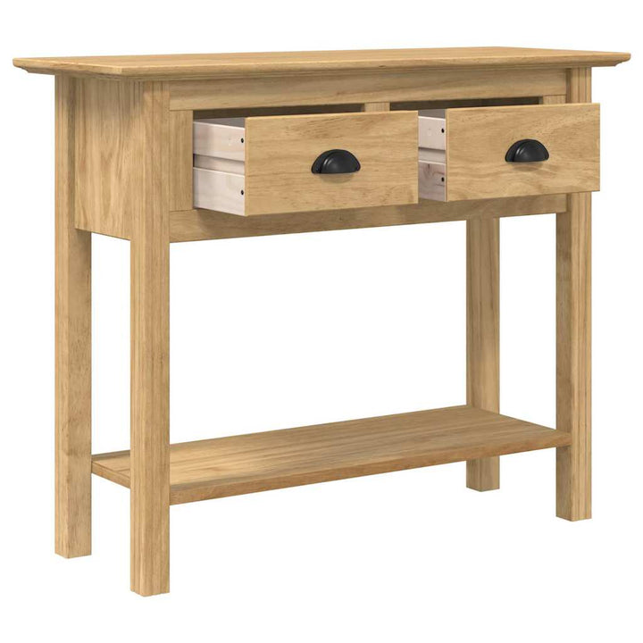 Konsolbord BODO Honningbrun 91 x 34.7 x 74 cm Konstrueret træ