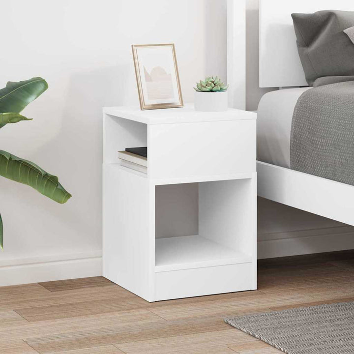 Endebord Hvid 30,5 x 30 x 45 cm Konstrueret træ