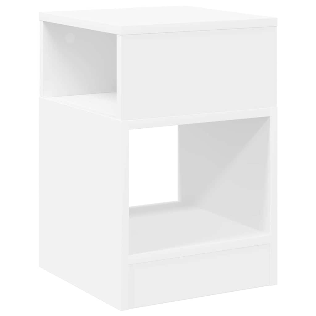 Endebord Hvid 30,5 x 30 x 45 cm Konstrueret træ