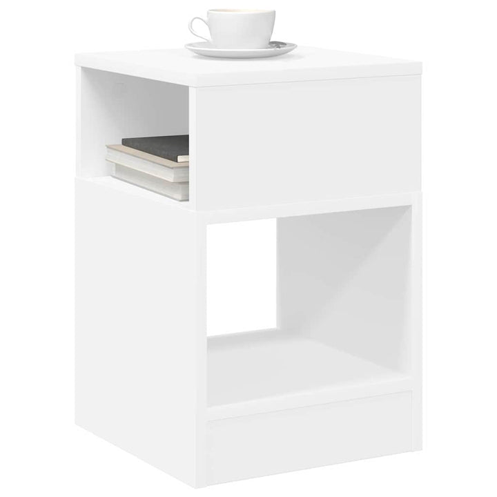 Endebord Hvid 30,5 x 30 x 45 cm Konstrueret træ