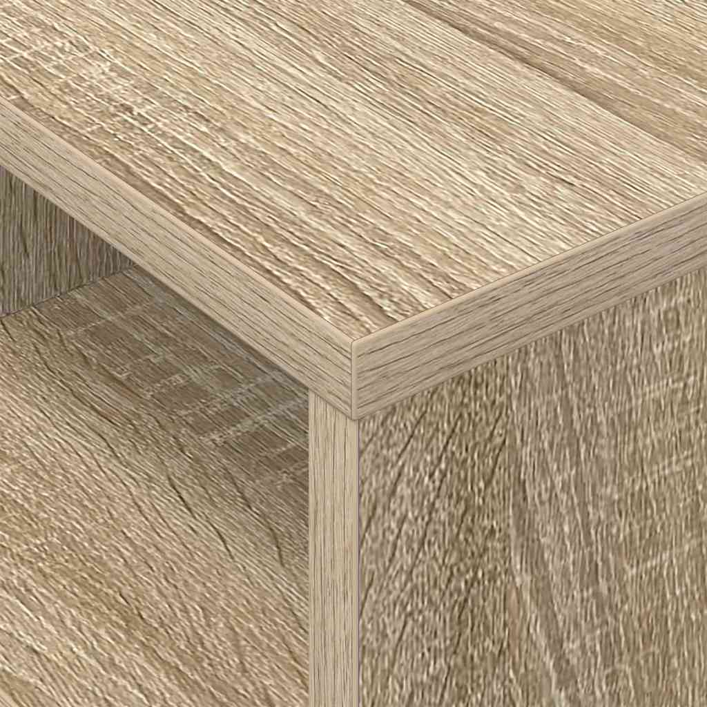 Endebord 2 stk. Sonoma eg 30,5 x 30 x 45 cm Konstrueret træ
