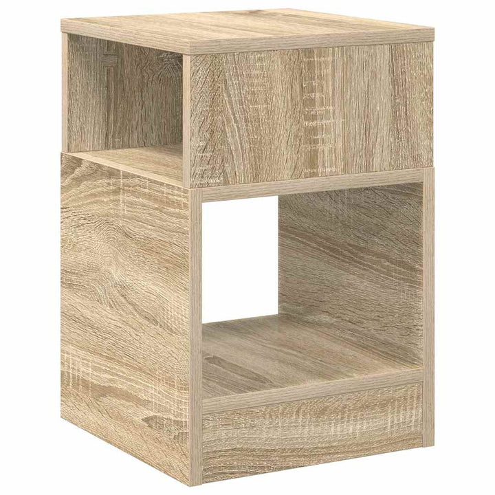 Endebord 2 stk. Sonoma eg 30,5 x 30 x 45 cm Konstrueret træ