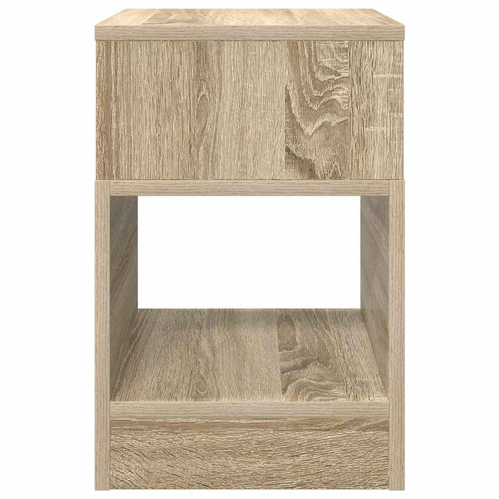 Endebord 2 stk. Sonoma eg 30,5 x 30 x 45 cm Konstrueret træ