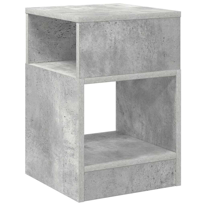 Endebord Beton Grå 30,5 x 30 x 45 cm Konstrueret træ
