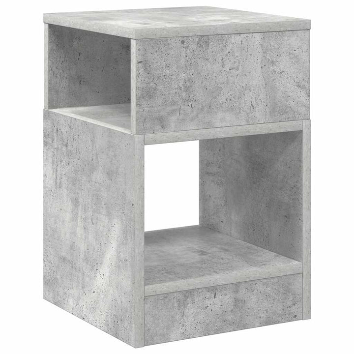 Endebord Beton Grå 30,5 x 30 x 45 cm Konstrueret træ