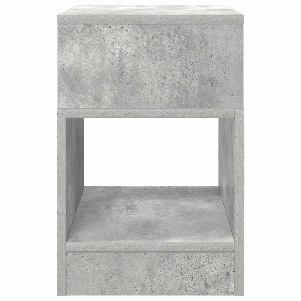 Endebord Beton Grå 30,5 x 30 x 45 cm Konstrueret træ