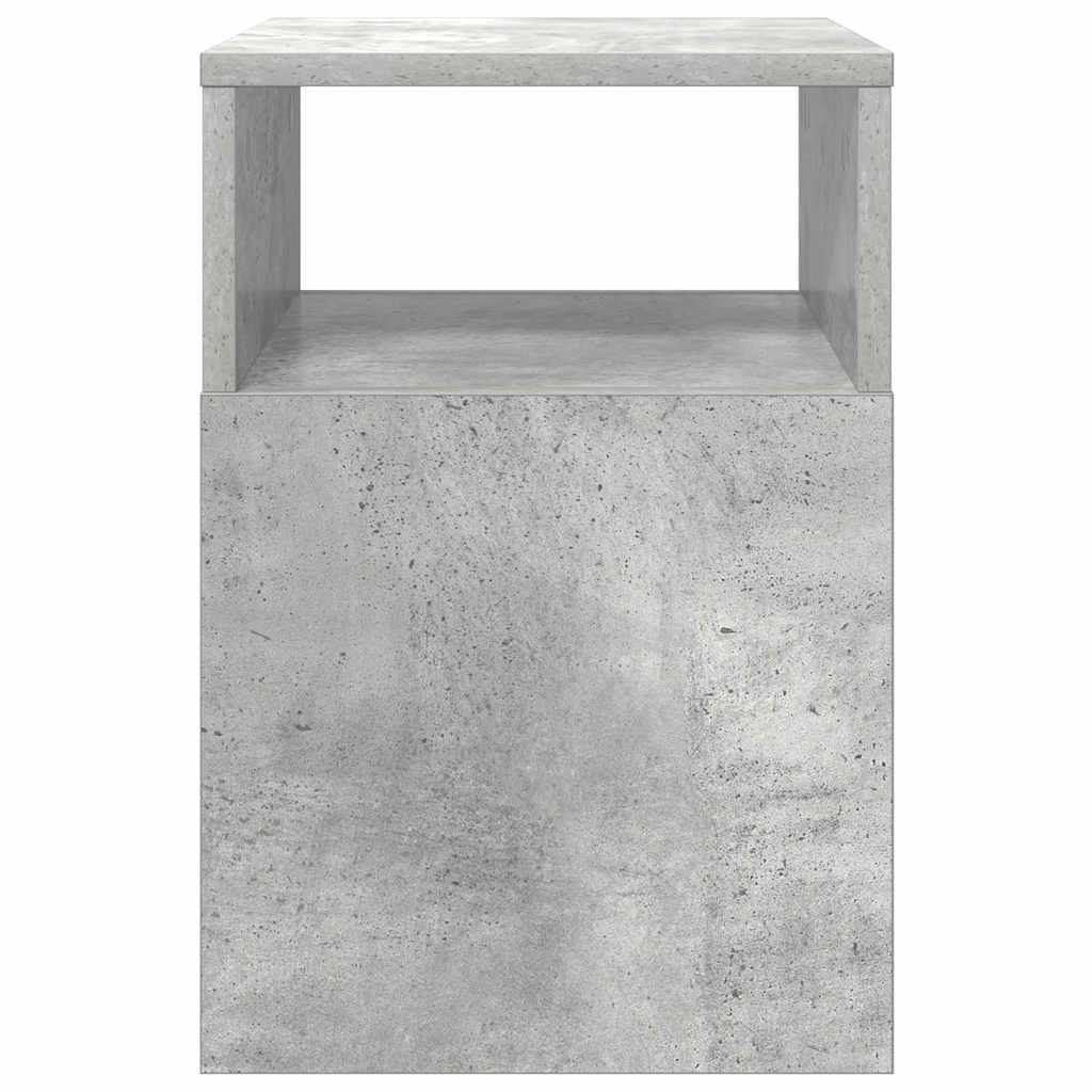 Endebord Beton Grå 30,5 x 30 x 45 cm Konstrueret træ