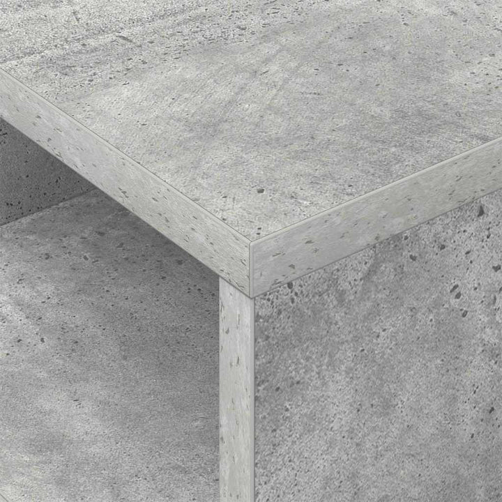 Endebord 2 stk. Beton Grå 30,5 x 30 x 45 cm Konstrueret træ