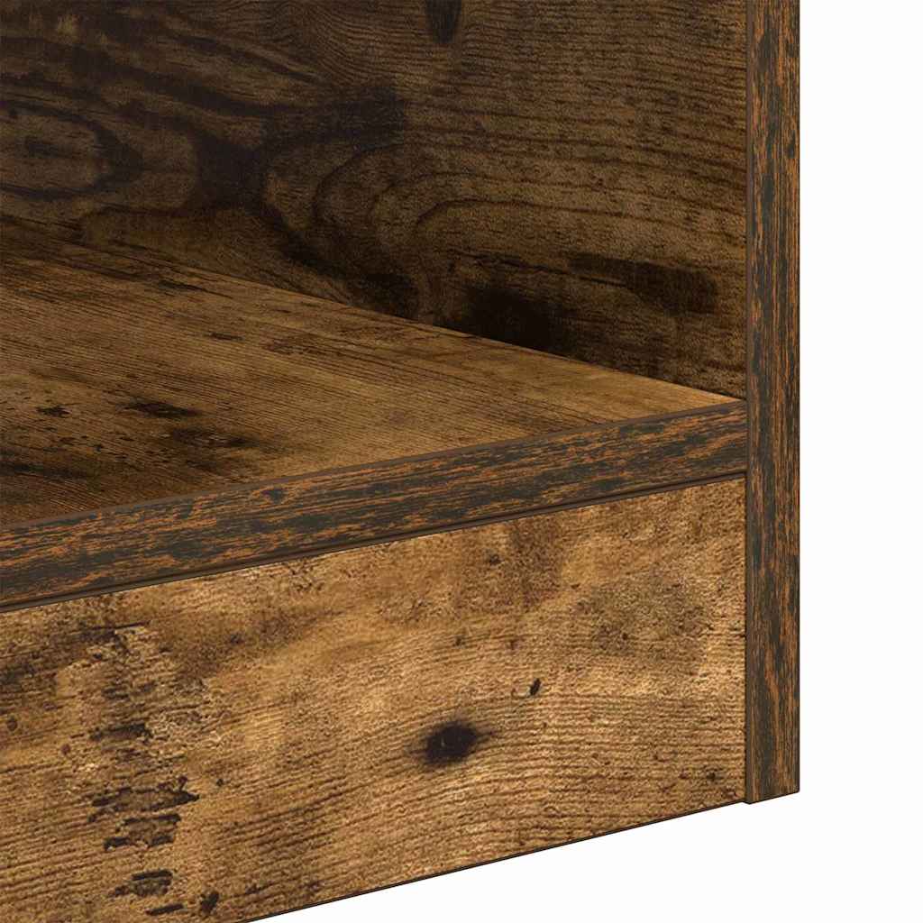 Endebord 2 pcs Røget eg 30,5 x 30 x 45 cm Konstrueret træ