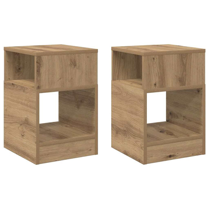 Endebord 2 stk. Artisan Egetræ 30,5 x 30 x 45 cm