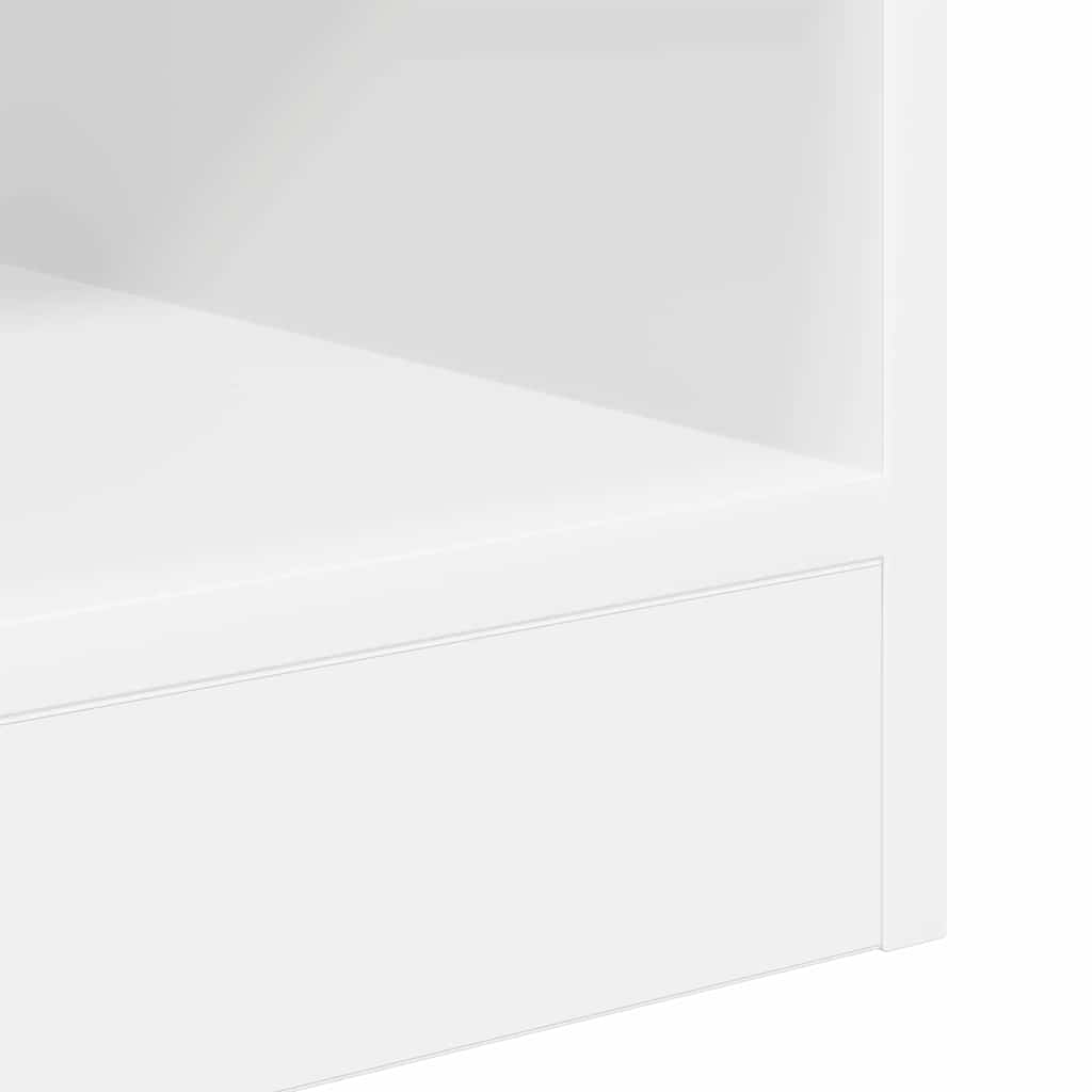 Endebord 2 pcs Hvid 40,5 x 40 x 45 cm Konstrueret træ