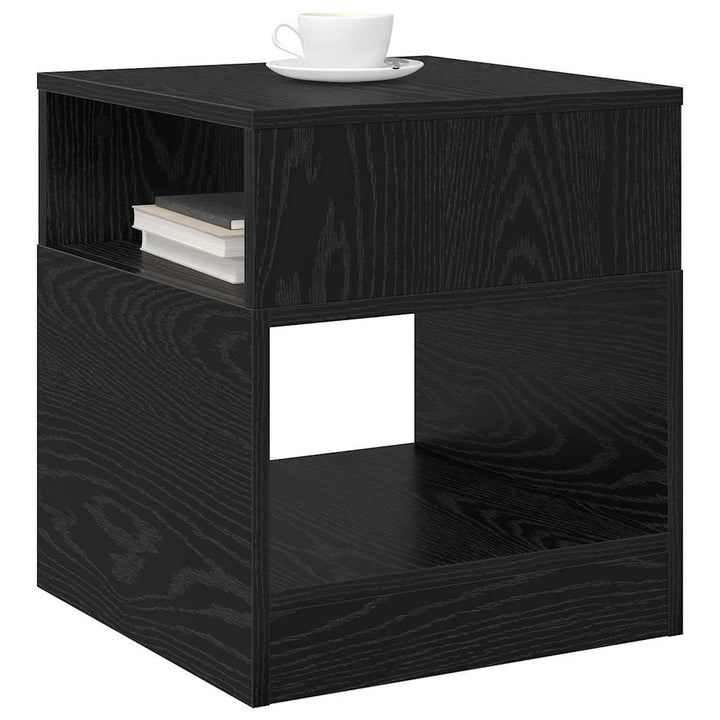 Endebord Sort eg 40,5 x 40 x 45 cm Konstrueret træ