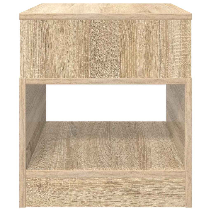 Endebord 2 stk. Sonoma eg 40,5 x 40 x 45 cm Konstrueret træ