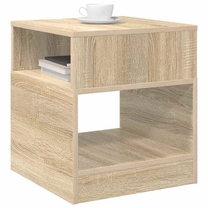 Endebord 2 pcs Sonoma eg 40,5 x 40 x 45 cm Konstrueret træ
