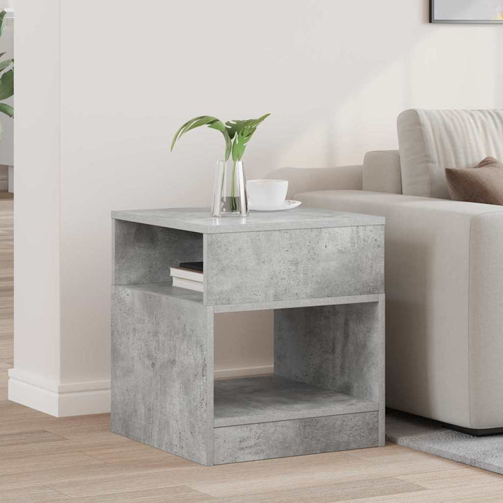 Endebord Beton Grå 40,5 x 40 x 45 cm Konstrueret træ