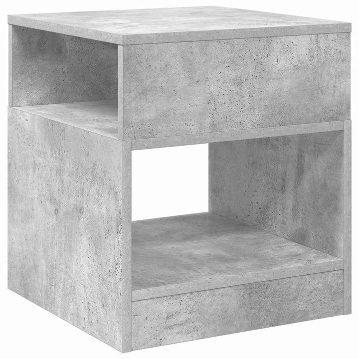 Endebord Beton Grå 40,5 x 40 x 45 cm Konstrueret træ