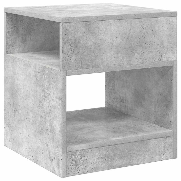 Endebord Beton Grå 40,5 x 40 x 45 cm Konstrueret træ