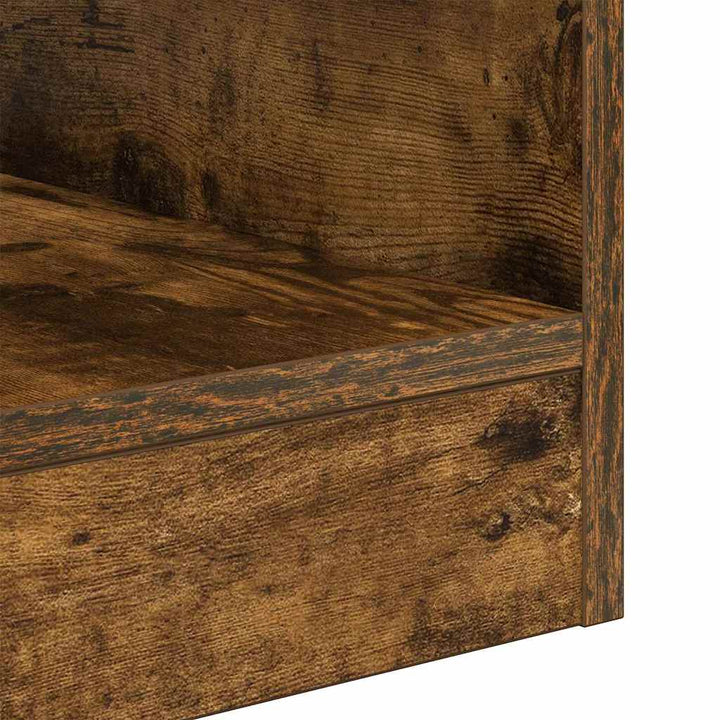 Endebord 2 stk. Røget eg 40,5 x 40 x 45 cm Konstrueret træ