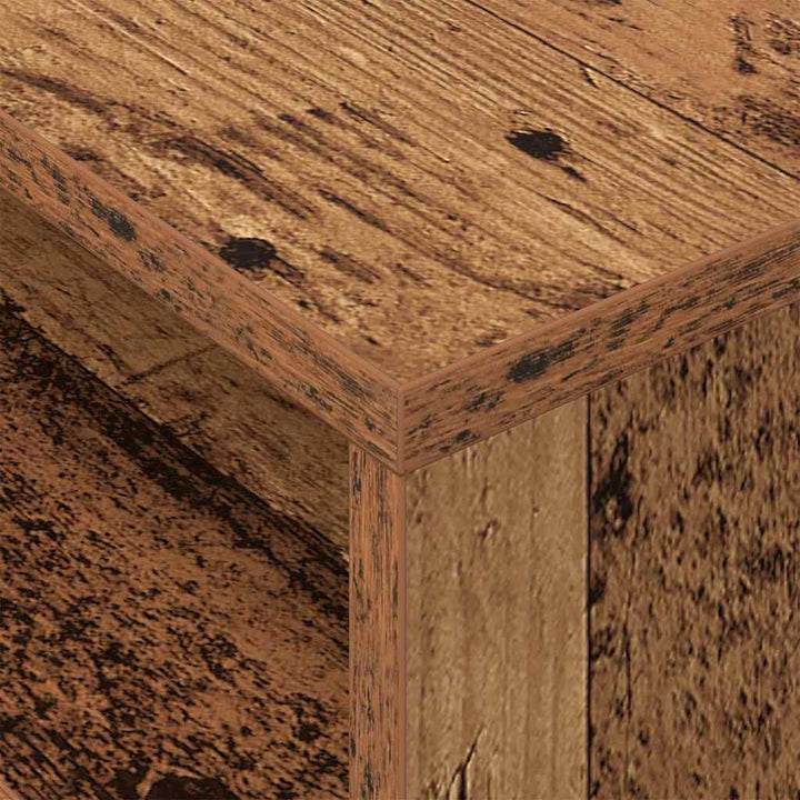 Endebord 2 pcs Gammelt træ 40,5 x 40 x 45 cm Konstrueret træ