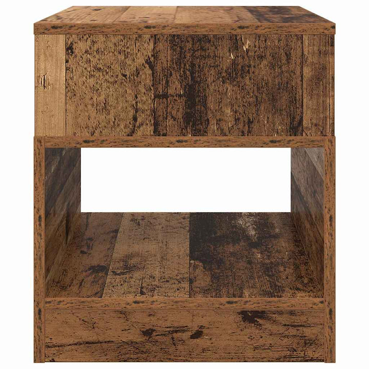 Endebord 2 pcs Gammelt træ 40,5 x 40 x 45 cm Konstrueret træ
