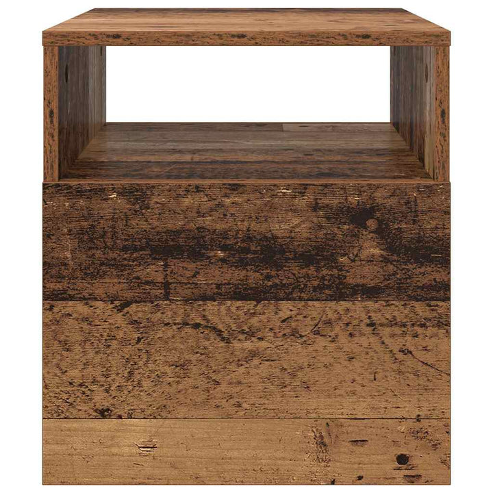 Endebord 2 pcs Gammelt træ 40,5 x 40 x 45 cm Konstrueret træ