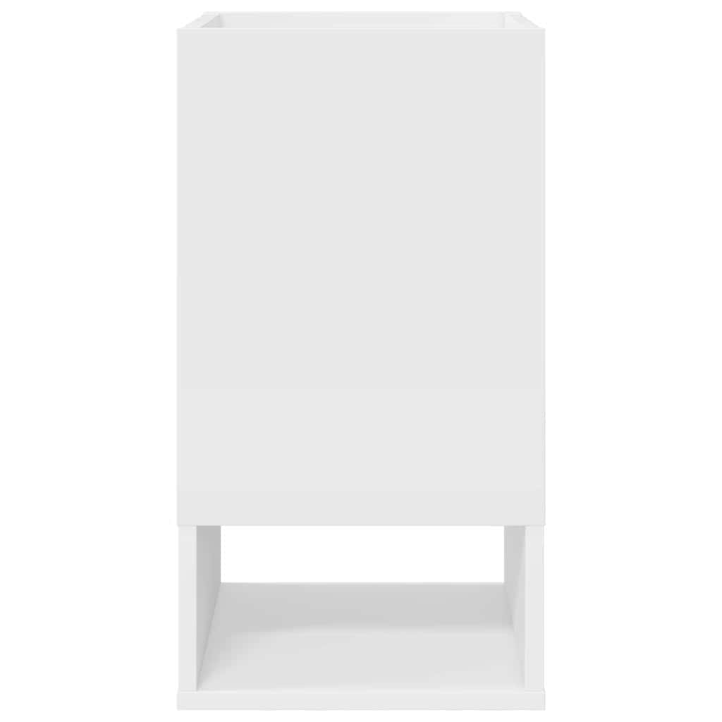 Endebord 2 pcs Hvid 30 x 30 x 56 cm Konstrueret træ