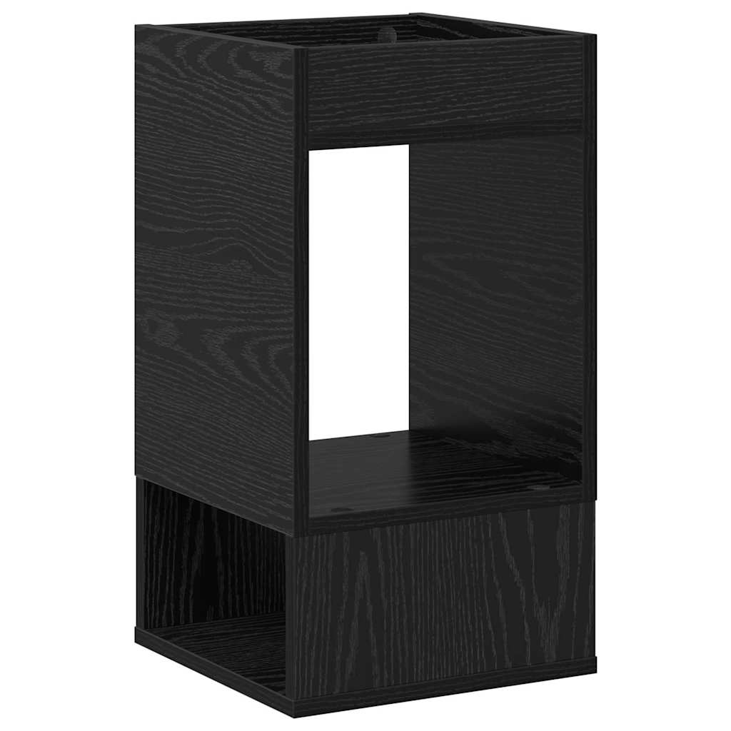 Endebord Sort eg 30 x 30 x 56 cm Konstrueret træ