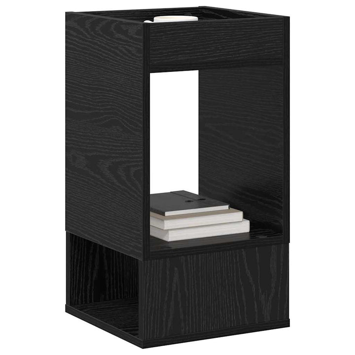 Endebord Sort eg 30 x 30 x 56 cm Konstrueret træ