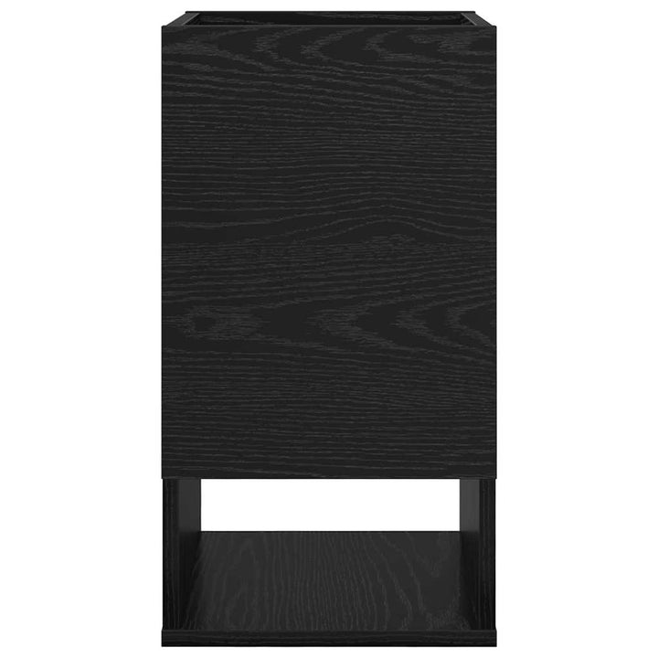 Endebord Sort eg 30 x 30 x 56 cm Konstrueret træ