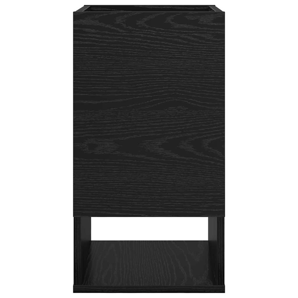 Endebord 2 pcs Sort eg 30 x 30 x 56 cm Konstrueret træ