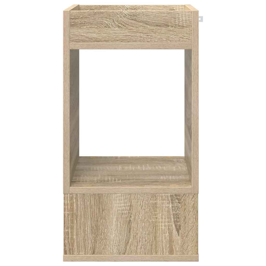 Endebord Sonoma eg 30 x 30 x 56 cm Konstrueret træ