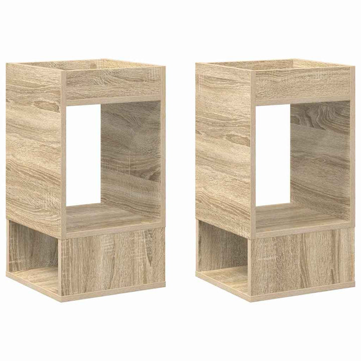Endebord 2 pcs Sonoma eg 30 x 30 x 56 cm Konstrueret træ