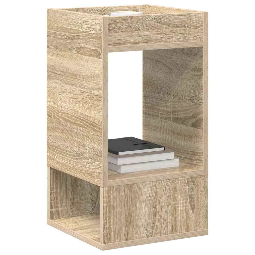 Endebord 2 pcs Sonoma eg 30 x 30 x 56 cm Konstrueret træ