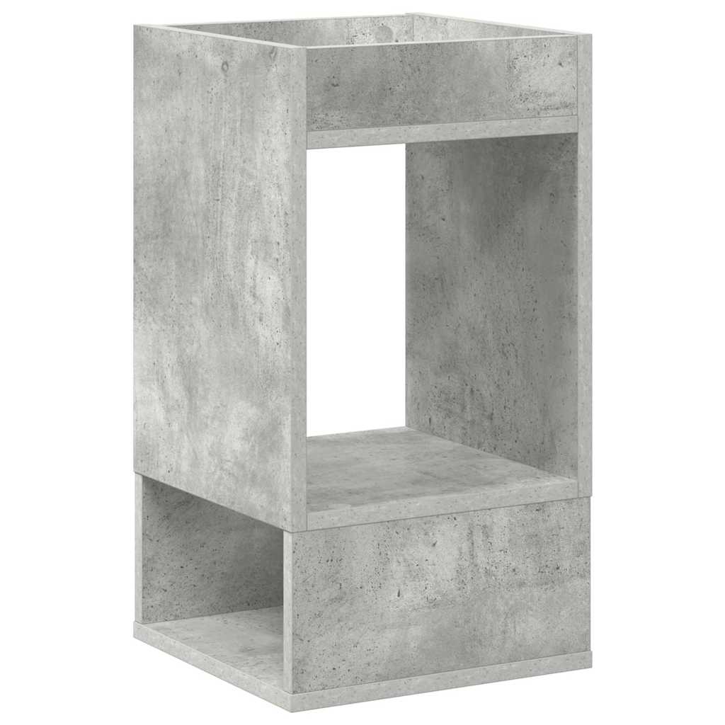 Endebord Beton Grå 30 x 30 x 56 cm Konstrueret træ