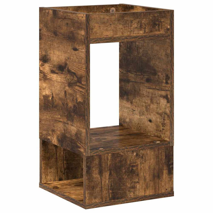 Endebord 2 pcs Røget eg 30 x 30 x 56 cm Konstrueret træ